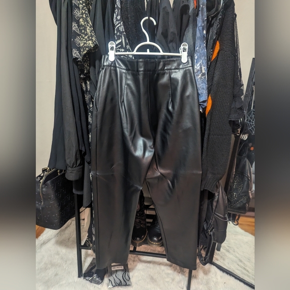 French Connection Leather Pants - Picture 3 of 3